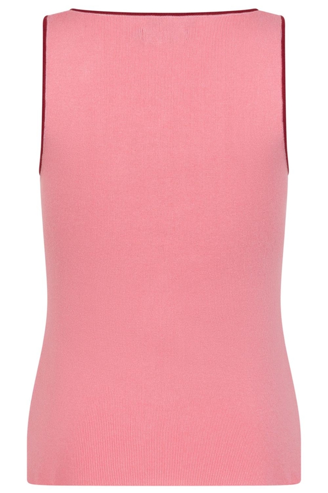 KNITTED TOP LENNY HSK2510 10305 SOFT PINK/STONE RED